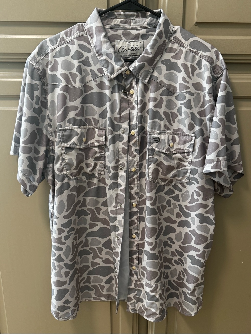 BURLEBO Camo Pearl Snap